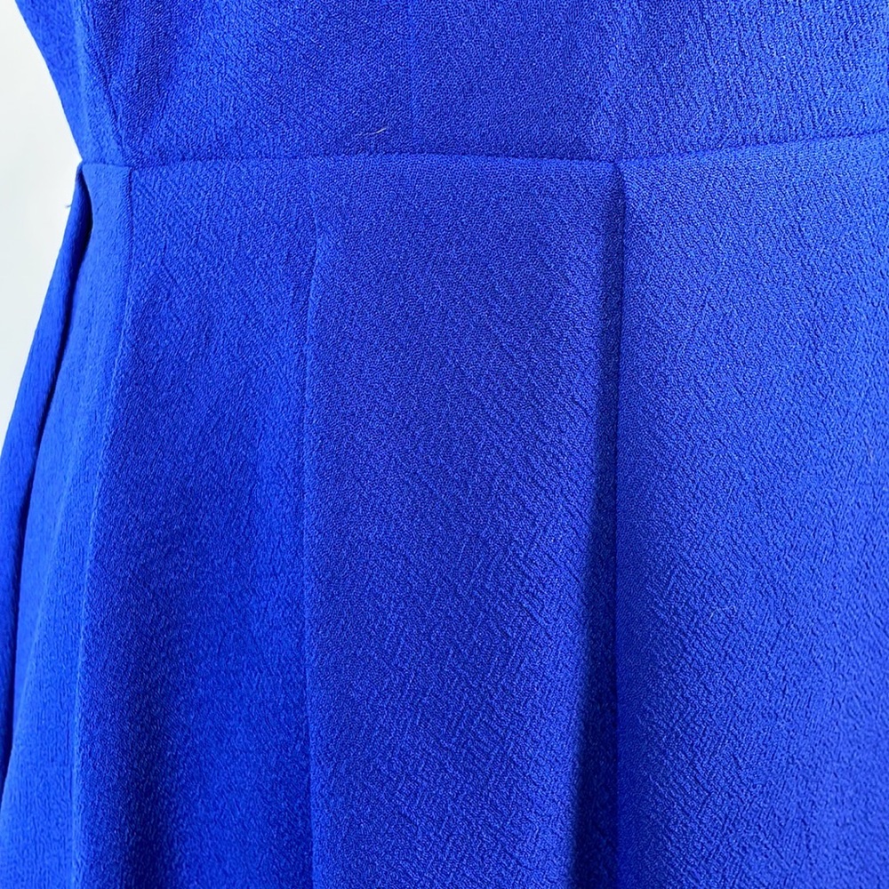 Lulu's Blue Fit and Flare Sleeveless Dress with Open Back - Size Medium - Picture 13 of 17